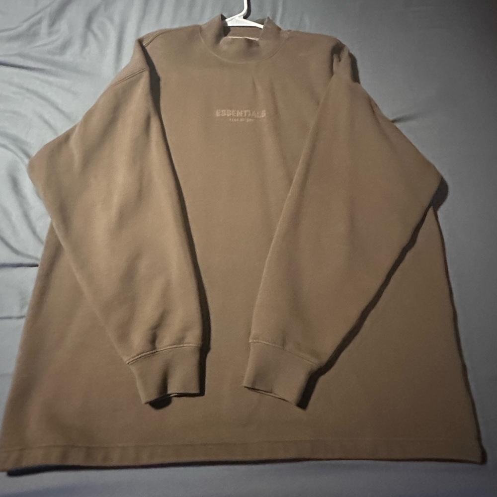 FOG essentials chocolate oversized mock neck